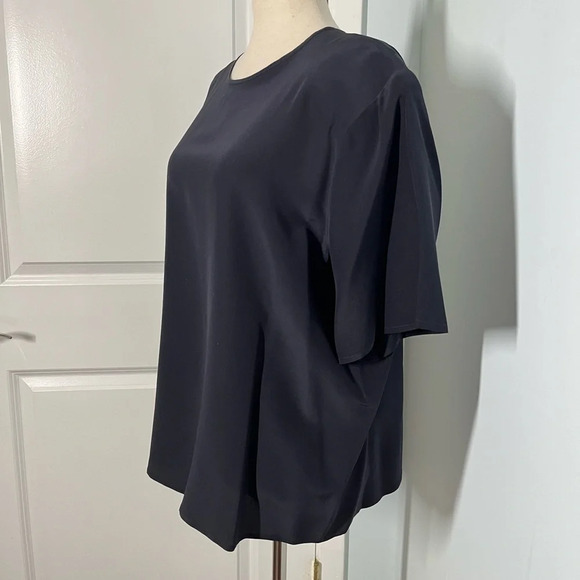 Laura & Jayme two black vintage 100% silk blouse size 1X - Picture 9 of 11